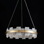 Alabaster Halo Chandelier