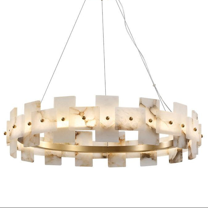Alabaster Halo Chandelier