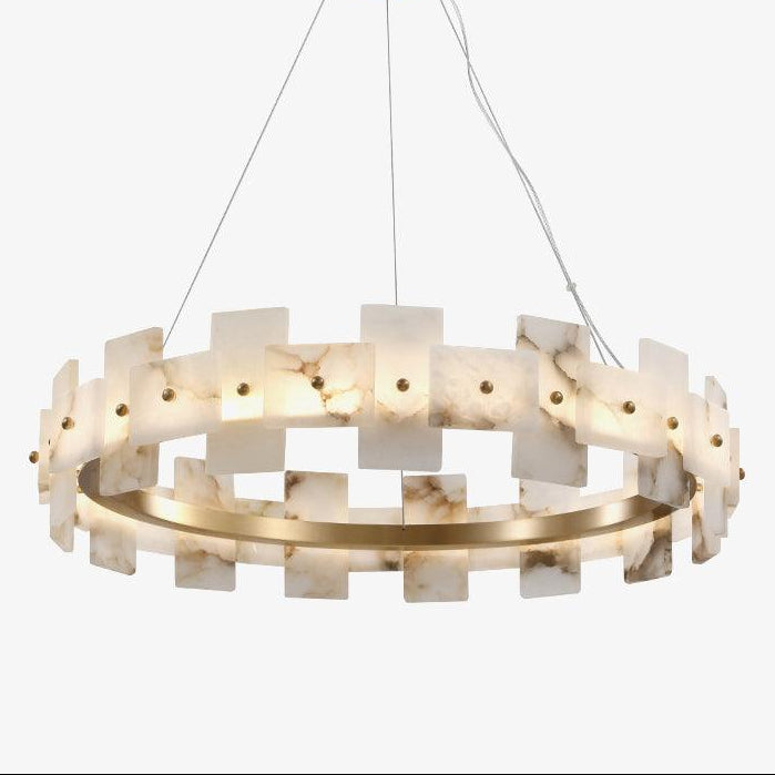 Alabaster Halo Chandelier