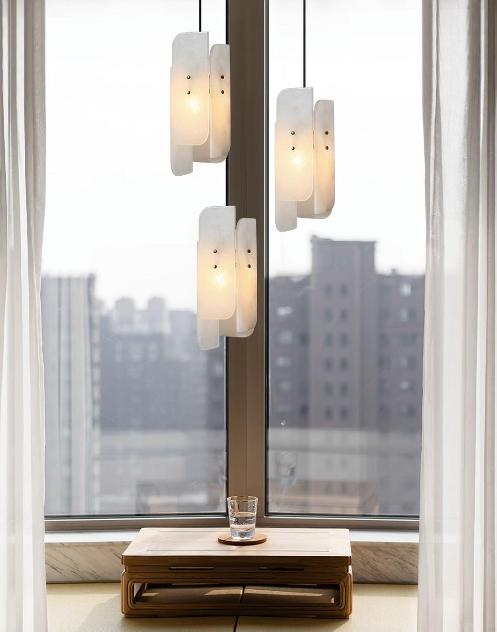 Megalith Mini Alabaster Pendant Light
