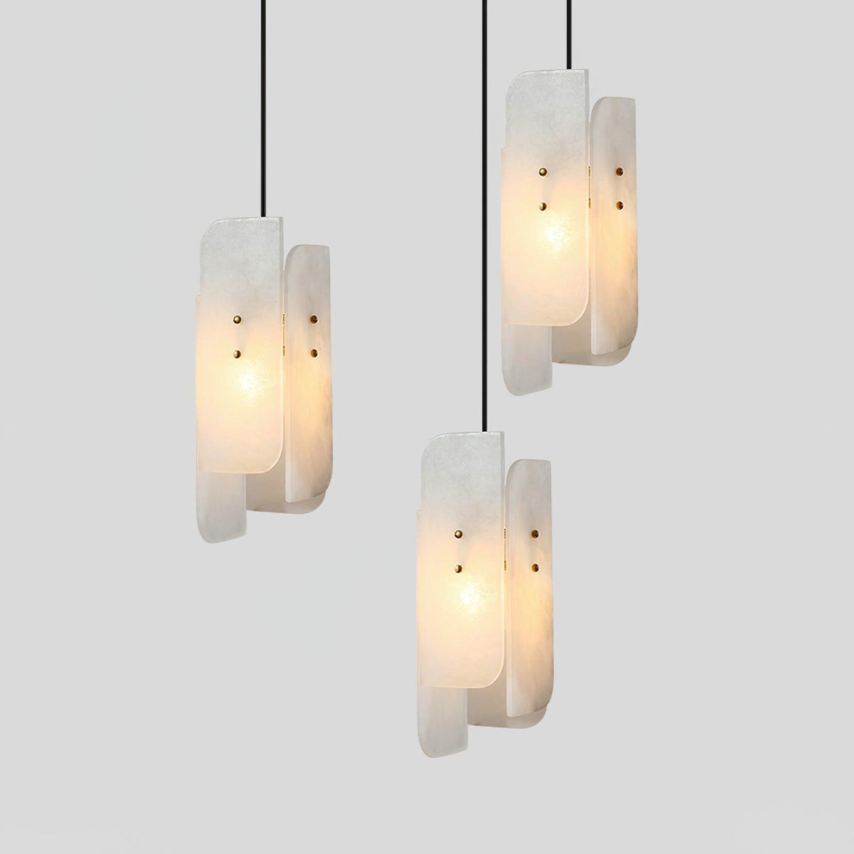 Megalith Mini Alabaster Pendant Light